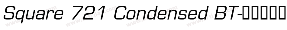 Square 721 Condensed BT字体转换